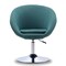 Manhattan Comfort Hopper Swivel Adjustable Height Chair in Sky Blue and Polished Chrome AC036-SB - alternate 2